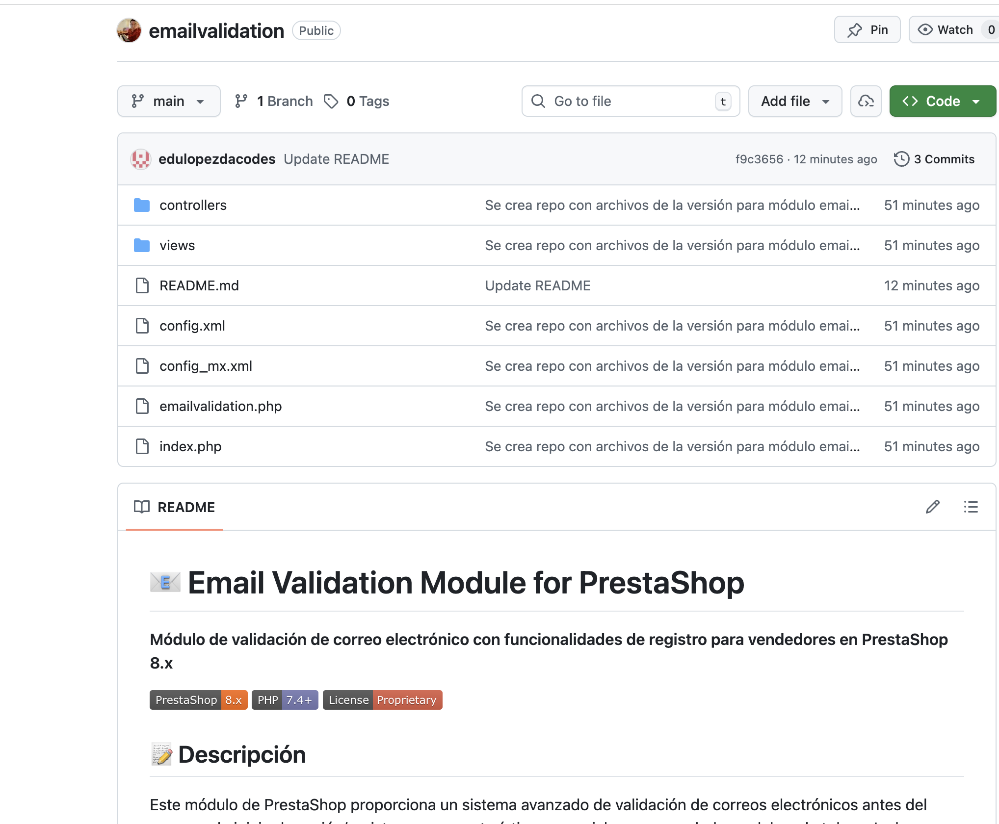 Email Validation PrestaShop